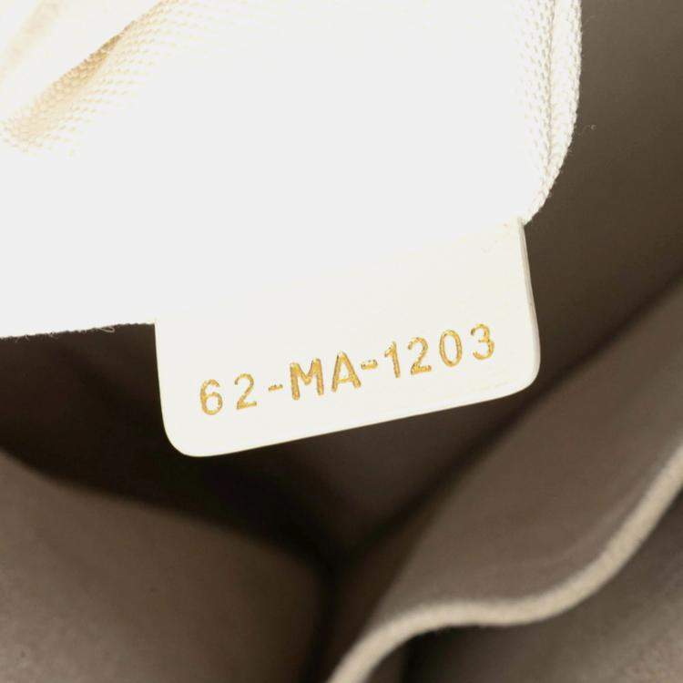 Pre Owned Christian Dior Dior Cannage Lady Shoulder Bag White Lambskin