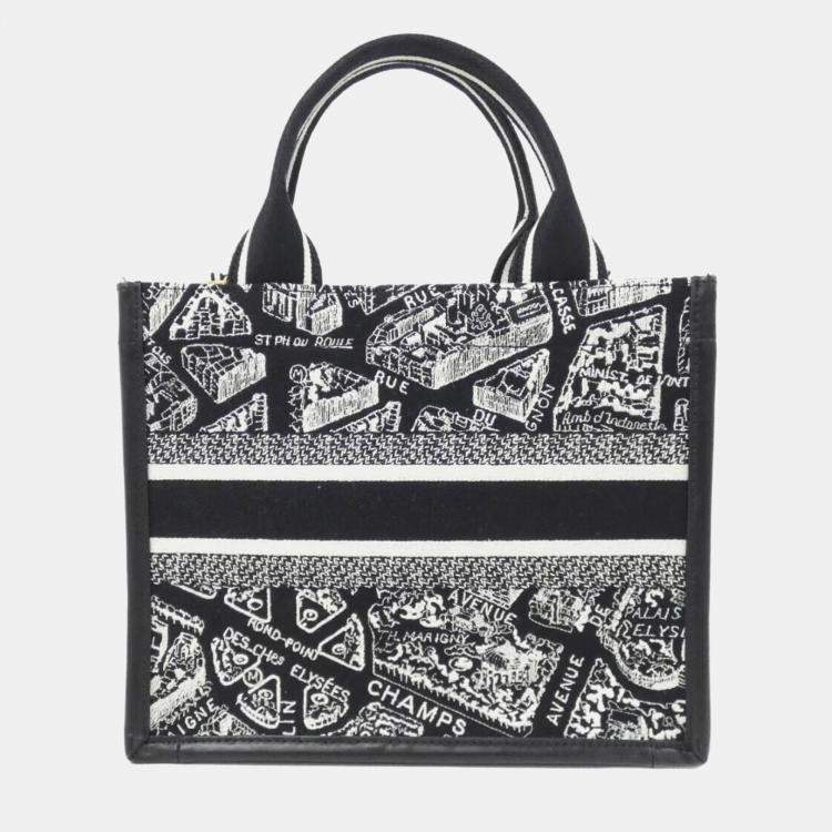 Pre Owned Christian Dior Plan De Paris Book Tote Small Handbag