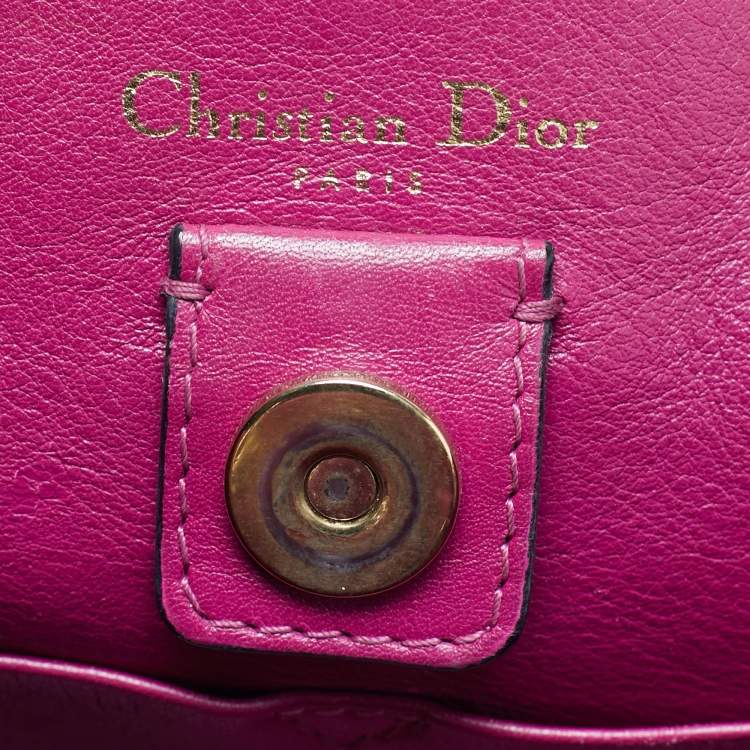 Pre Owned Dior Diorissimo Large Black Leather Shopper Tote