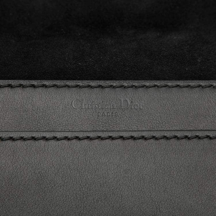 Pre Owned Dior Black Ultra Matte Calfskin JAdior Chain Flap