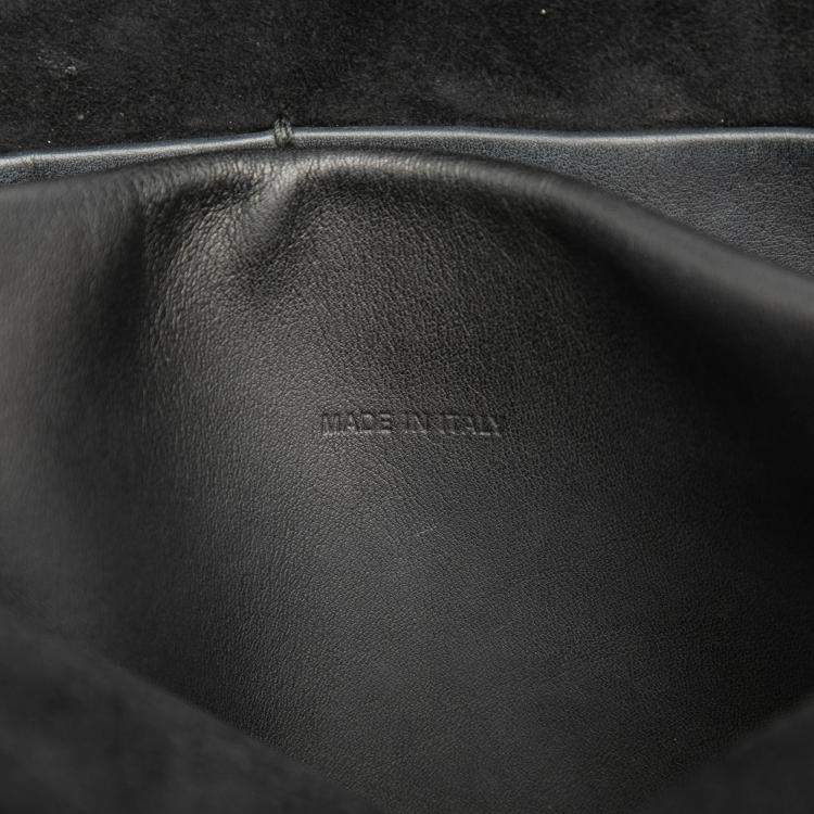 Pre Owned Dior Black Ultra Matte Calfskin JAdior Chain Flap