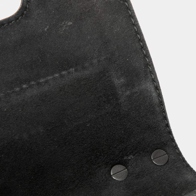 Pre Owned Dior Black Ultra Matte Calfskin JAdior Chain Flap