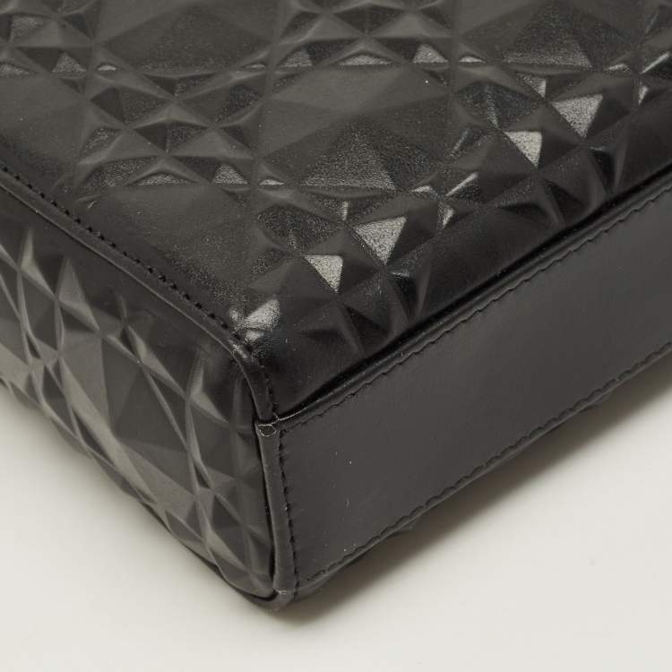 Pre Owned Dior Lady D-Joy Medium Black Cannage Diamond Leather Tote