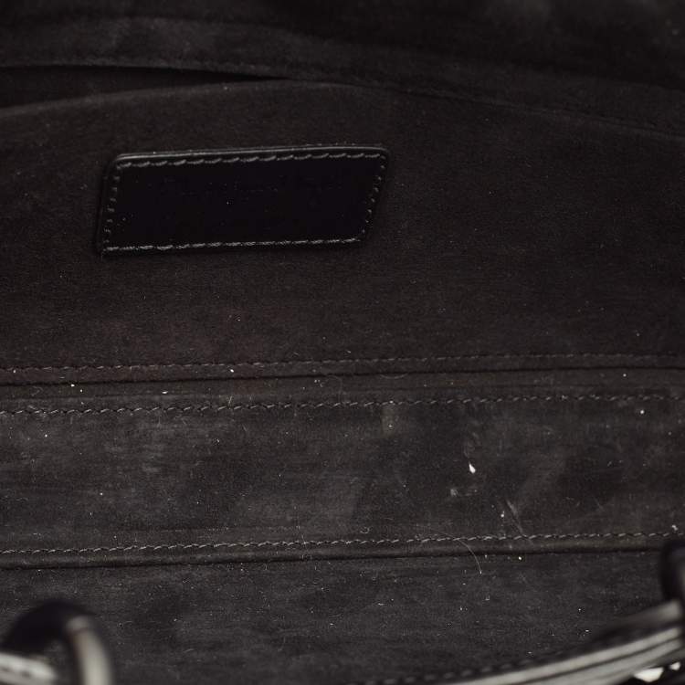 Pre Owned Dior Lady D-Joy Medium Black Cannage Diamond Leather Tote