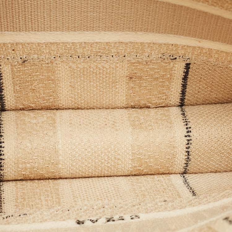 مملوكة مسبقًا Dior Book Mini Beige Bayadere Striped Canvas Tote