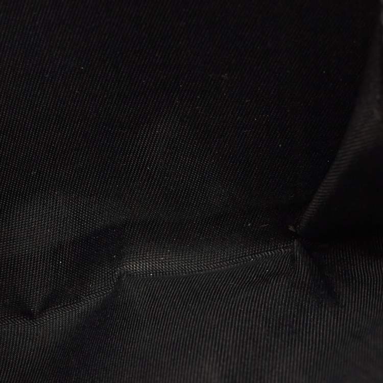 Pre Owned Dior Saddle Black Oblique Canvas and Leather French Wallet