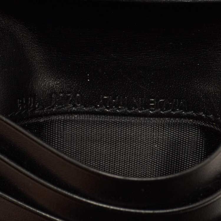 Pre Owned Dior Saddle Black Oblique Canvas and Leather French Wallet