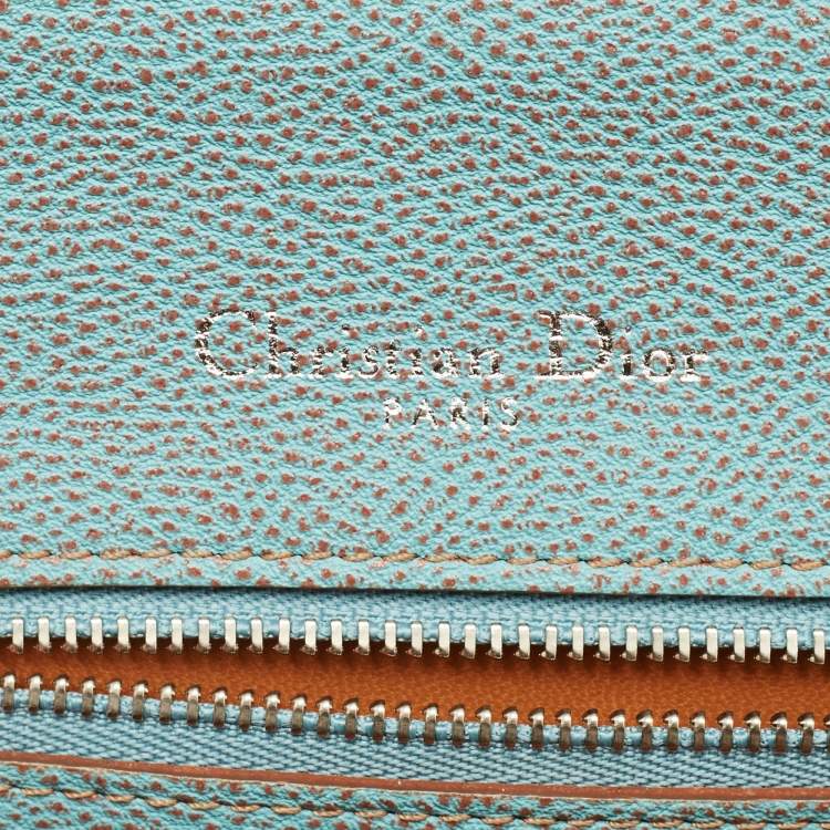 Pre Owned Dior Diorama Medium Light Blue Leather Shoulder Bag
