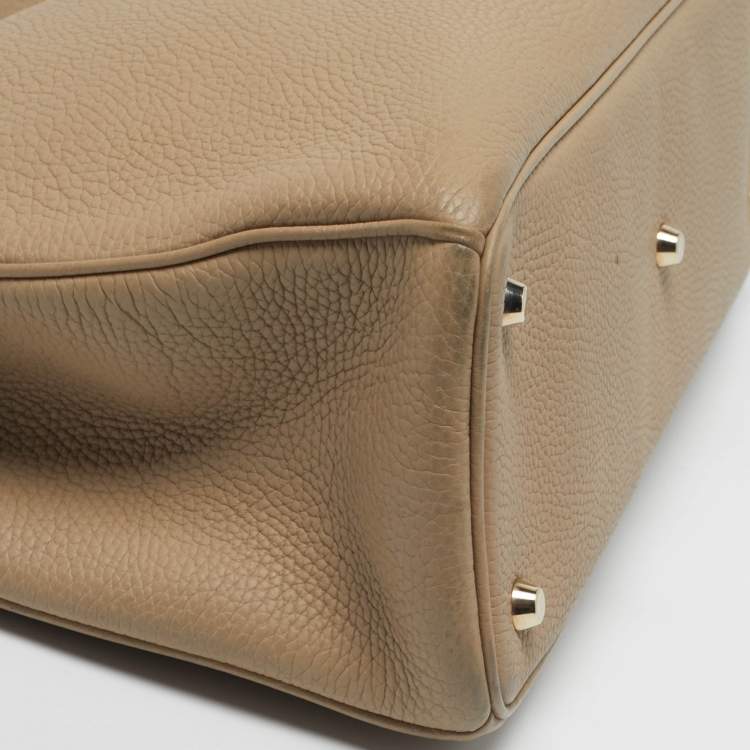 مملوكة مسبقًا Dior Diorissimo Large Beige Leather Shopper Tote