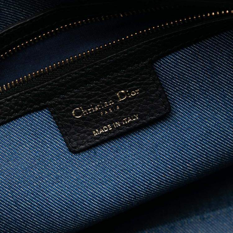 Pre Owned Dior Blue Denim Patch D Light Satchel