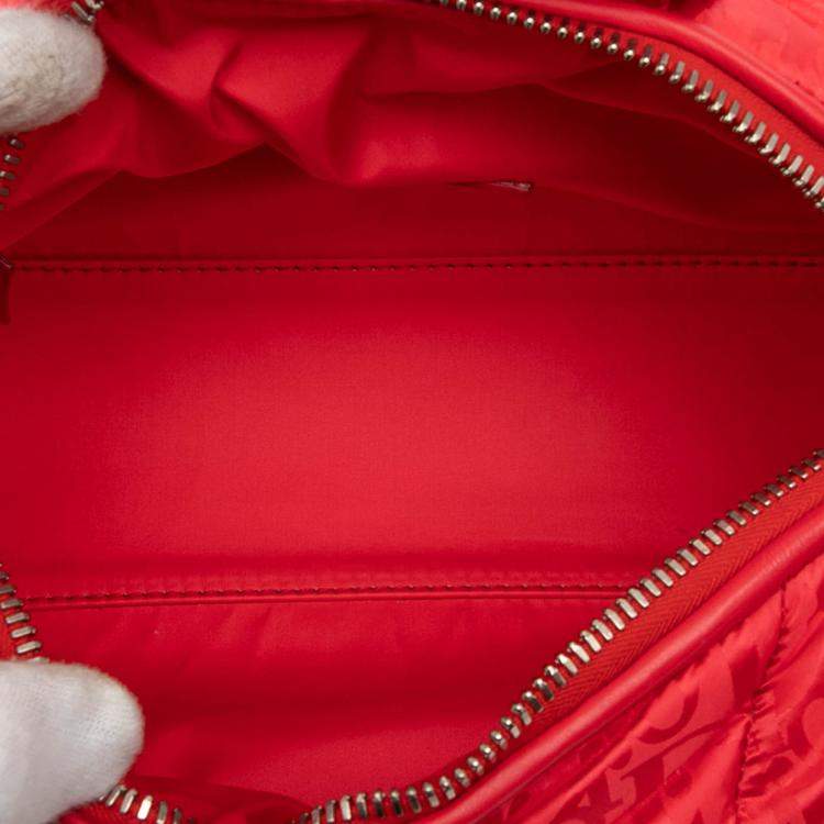 Pre Owned Dior Red ERL Oblique Mirage Technical Fabric Lingot Crossbody