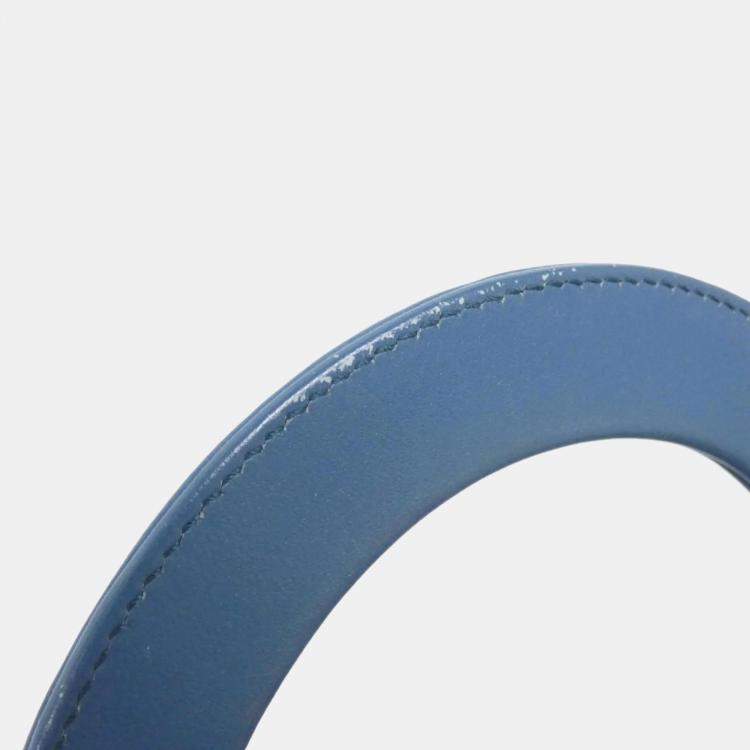 مملوكة مسبقًا Christian Dior Lady Blue Lambskin Leather Medium Handbag