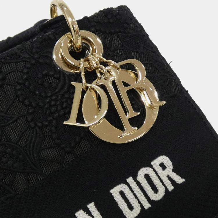 Pre Owned Christian Dior D-Lace Lady D-Light Medium Handbag