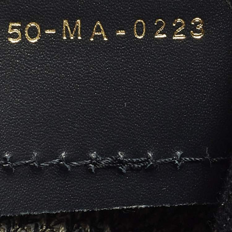 Pre Owned Dior Diorcamp Navy Blue Embroidered Canvas Messenger Bag