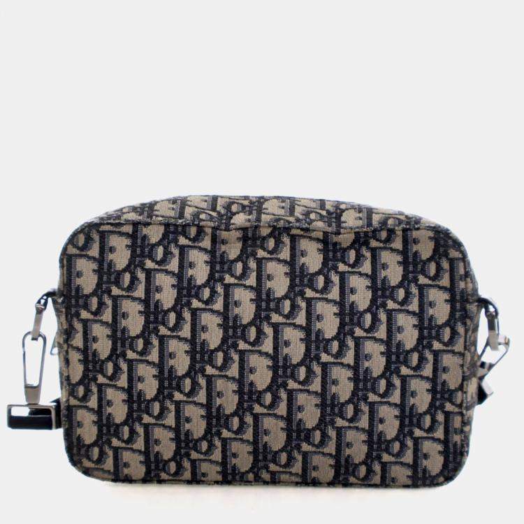 Pre Owned Christian Dior Oblique Safari Bag With Strap