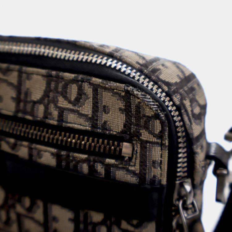 Pre Owned Christian Dior Oblique Safari Bag With Strap