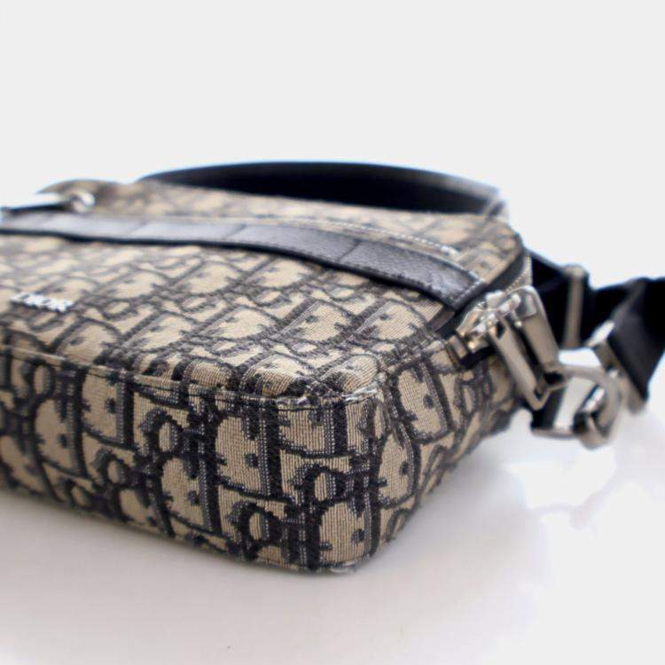 Pre Owned Christian Dior Oblique Safari Bag With Strap