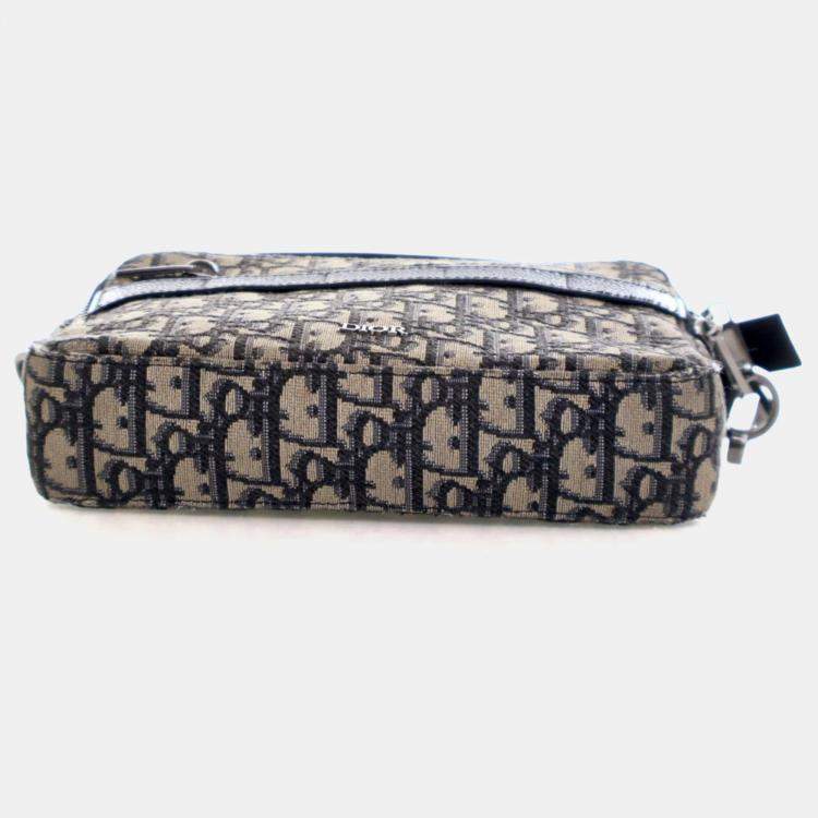 Pre Owned Christian Dior Oblique Safari Bag With Strap