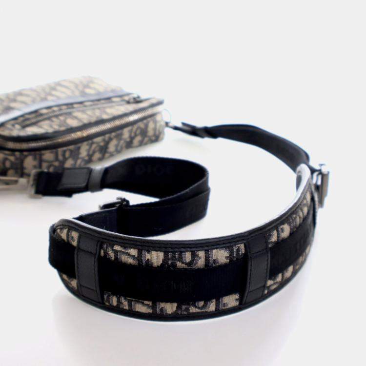 Pre Owned Christian Dior Oblique Safari Bag With Strap