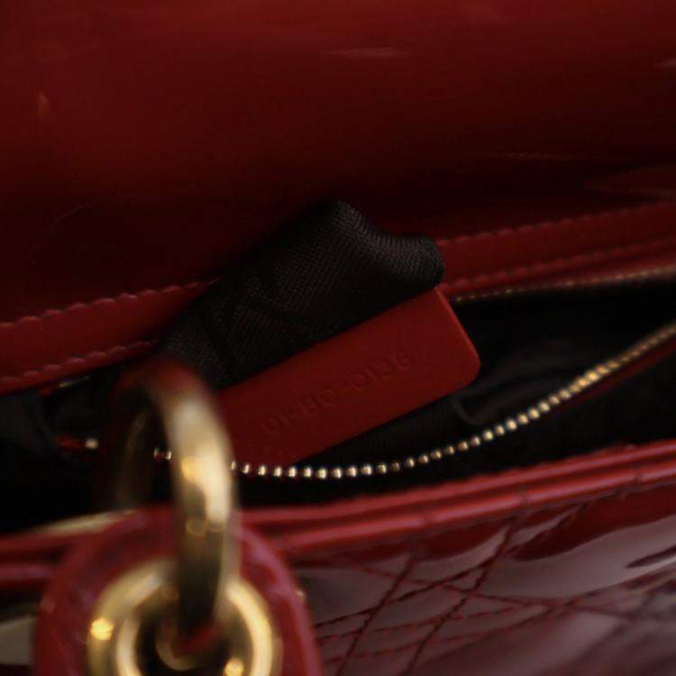 Pre Owned Christian Dior Mini Patent Lady Dior