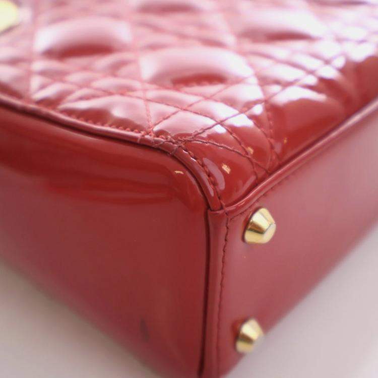 Pre Owned Christian Dior Mini Patent Lady Dior