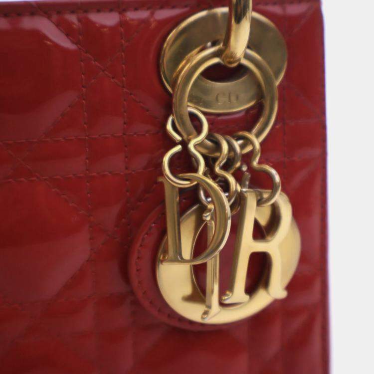 Pre Owned Christian Dior Mini Patent Lady Dior
