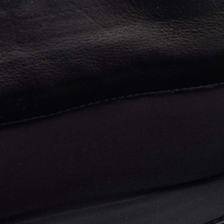 Pre Owned Dior Lady Dior Black Cannage Patent Leather Long Continental Wallet