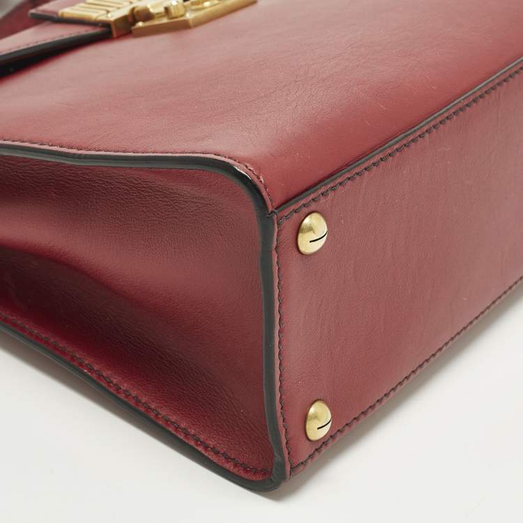 Pre Owned Dior Dioraddict Red Leather Top Handle Bag