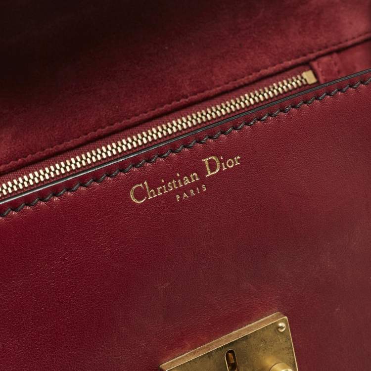 Pre Owned Dior Dioraddict Red Leather Top Handle Bag