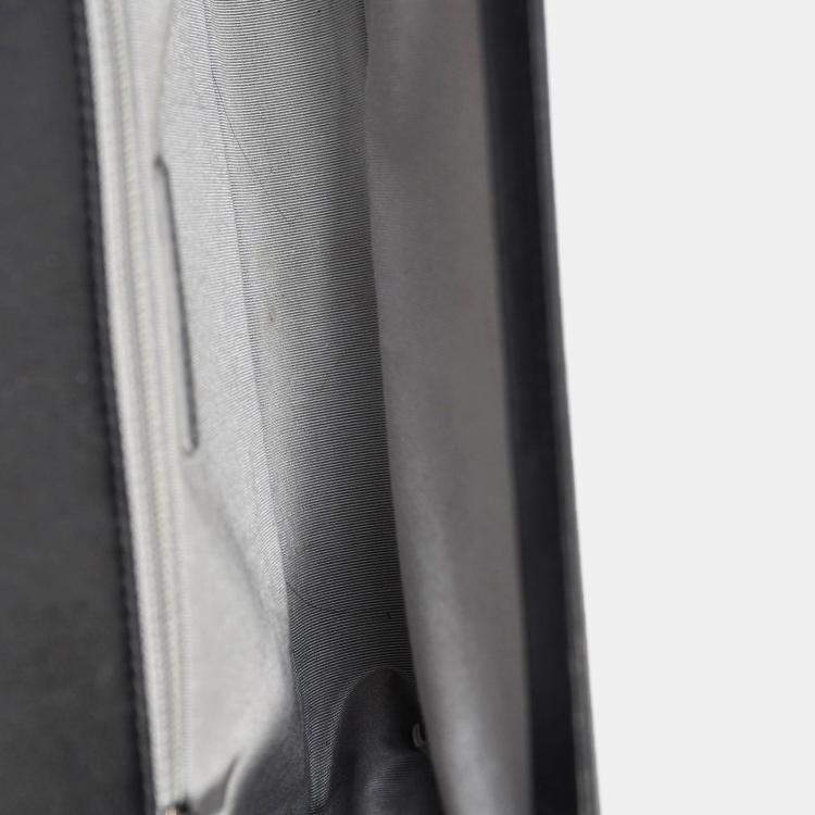 Pre Owned Chanel 2013-14 Black Quilted Calfskin Large Boy Bag