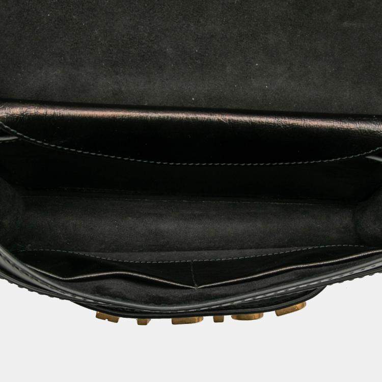 Pre Owned Dior Black Leather JAdior Chain Flap