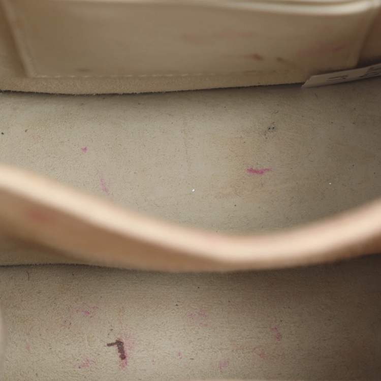 Pre Owned Dior Diorama Silver Studded Leather Vertical Chain Clutch