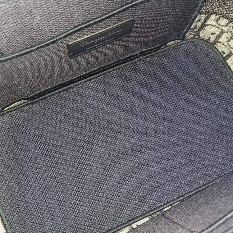 Pre Owned Dior Blue Canvas  Oblique Travel Vanity