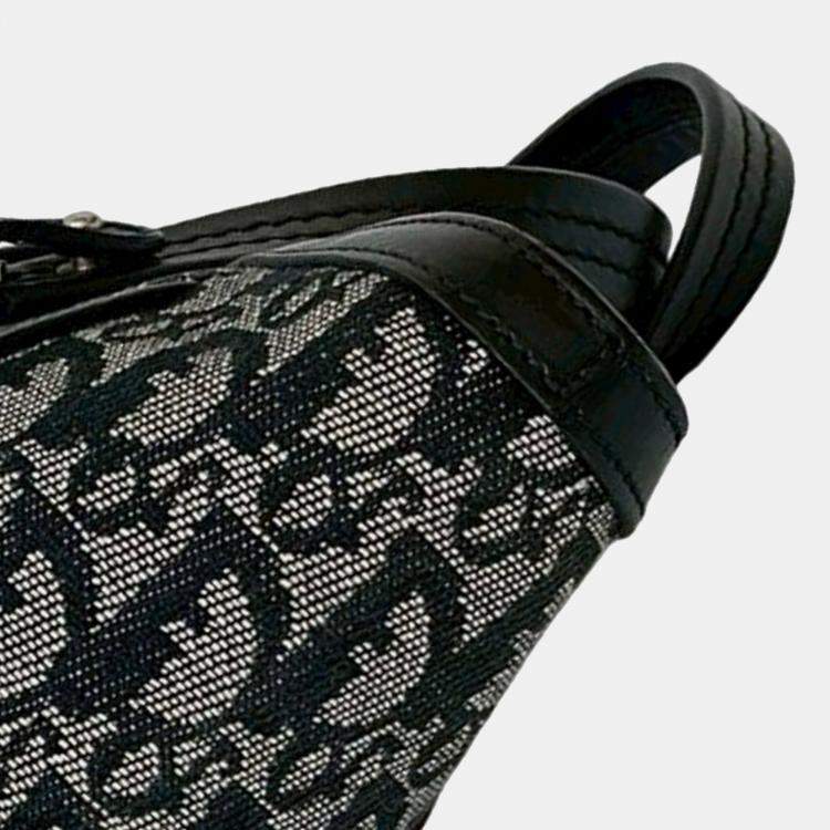 مملوكة مسبقًا Dior Black Diorissimo Trotter Canvas Zip Tote