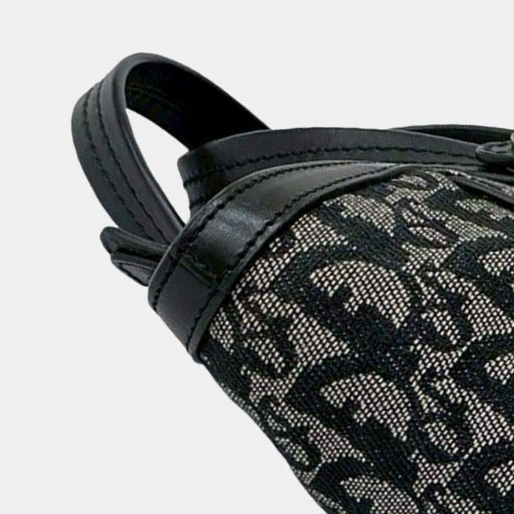 مملوكة مسبقًا Dior Black Diorissimo Trotter Canvas Zip Tote