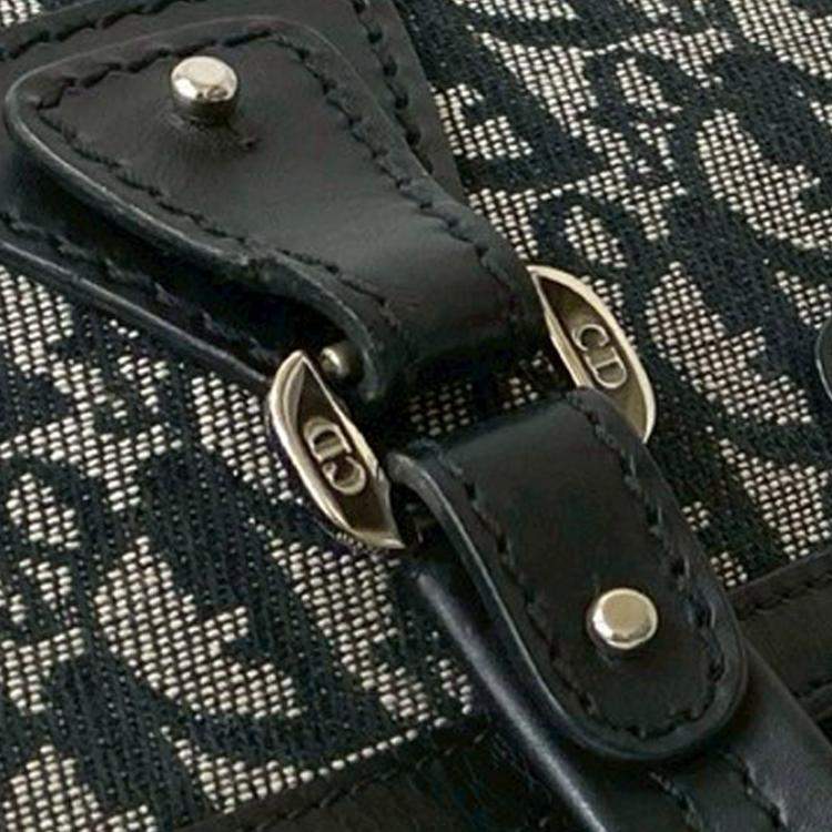 مملوكة مسبقًا Dior Black Diorissimo Trotter Canvas Zip Tote