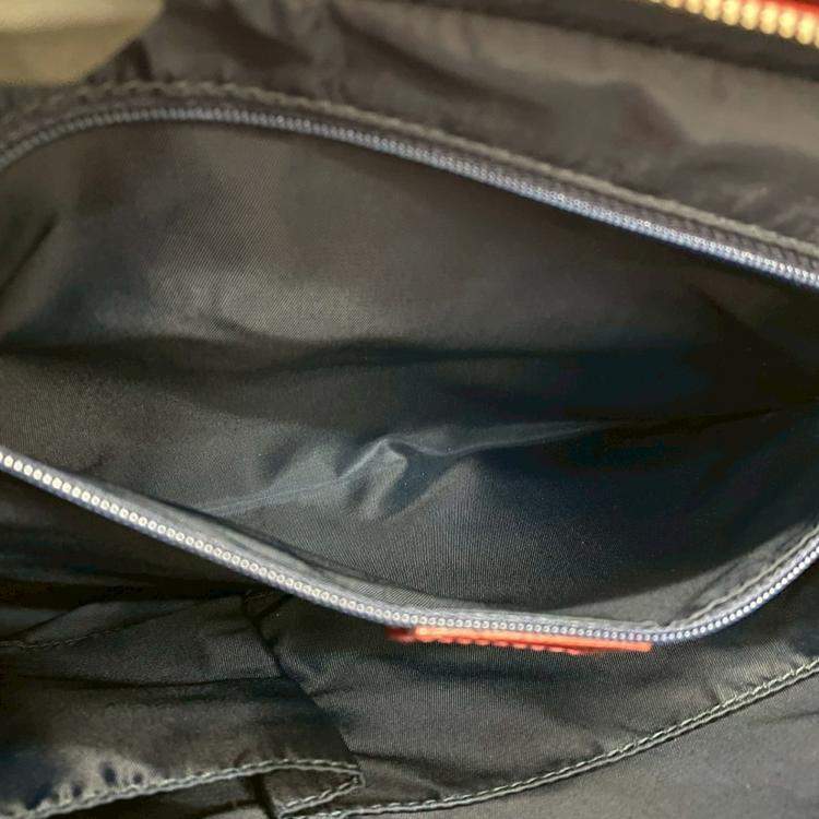 Pre Owned Dior Blue Red Diorissimo Trotter Canvas Zip Tote