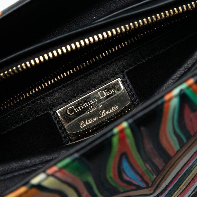 Pre Owned Dior Black Limited Edition DiorAmour Medium Calfskin Lady Dior