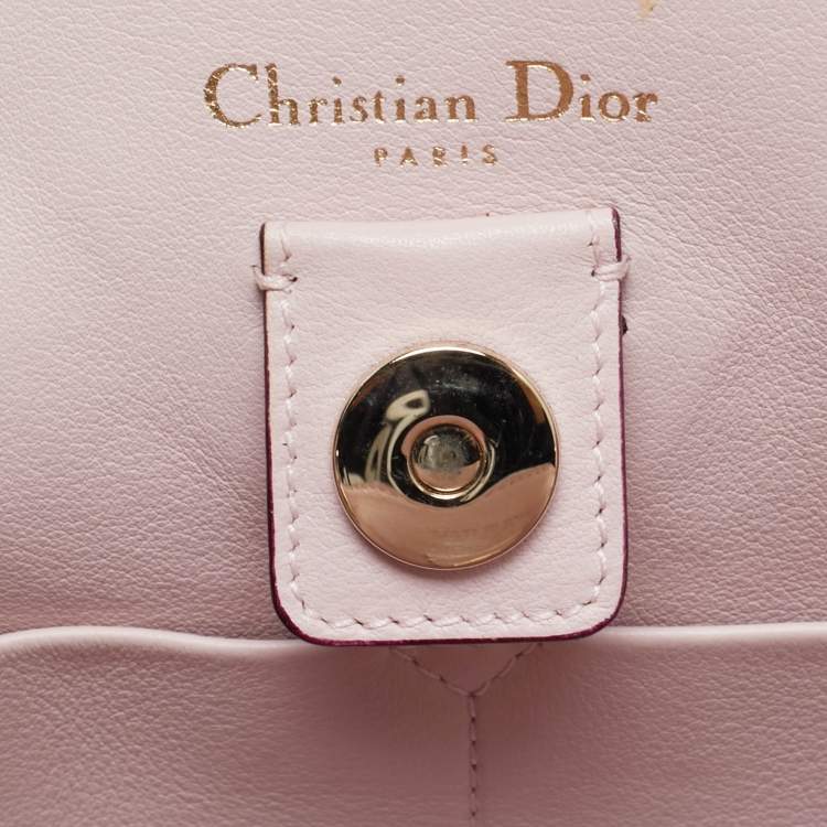 Pre Owned Dior Diorissimo Medium Gold Leather Shopper Tote