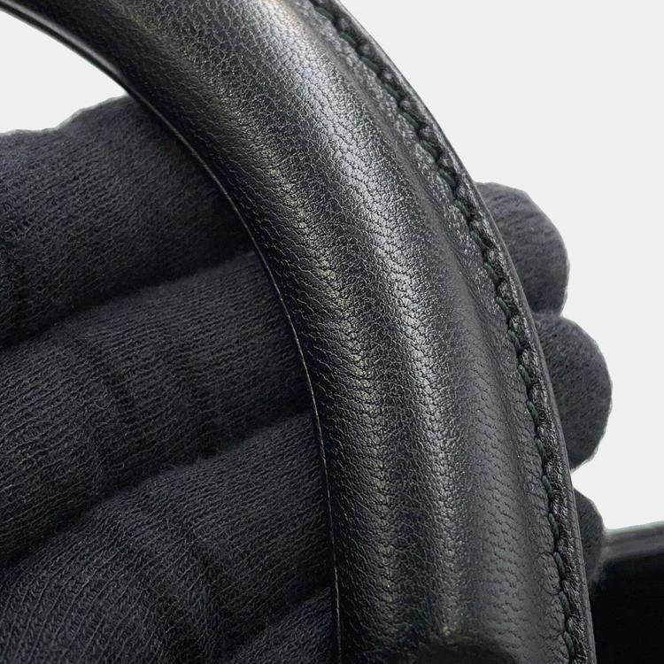 Pre Owned Dior Lady Dior 2Wayhandbag Black Lambskin Size Medium