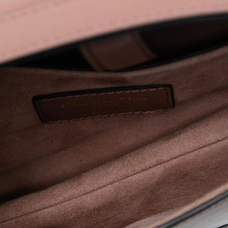 Pre Owned Dior Brown Mini Smooth Calfskin Saddle Bag
