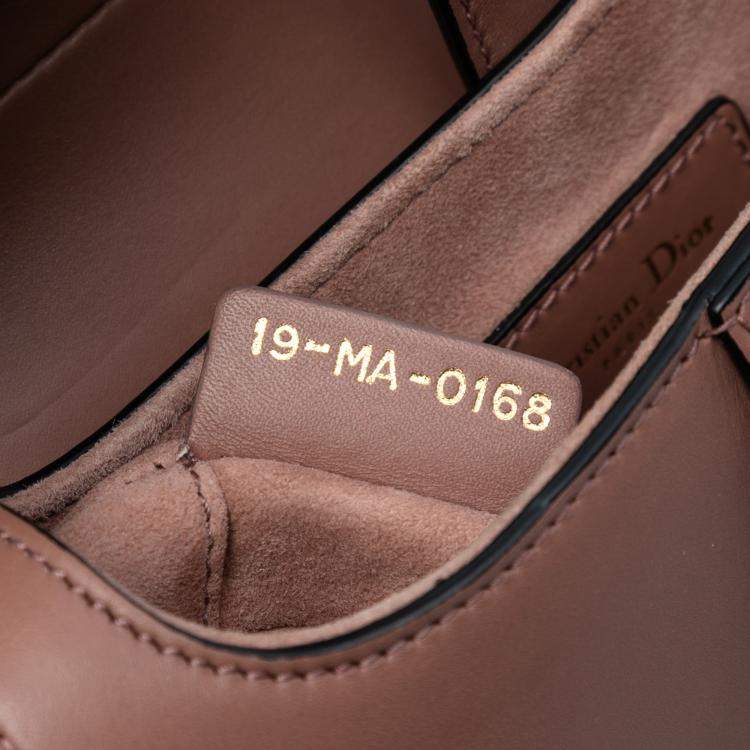 Pre Owned Dior Brown Mini Smooth Calfskin Saddle Bag
