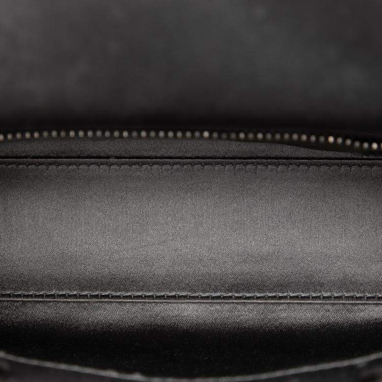 Pre Owned Dior Mini Satin Cannage Strass Crystal Embellished Lady Dior