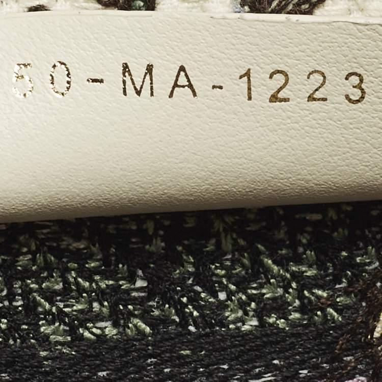 Pre Owned Dior Book Mini Multicolor Florilegio Embroidered Canvas Tote