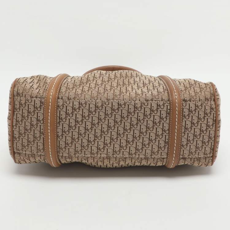 Pre Owned Dior My Dior Frame Beige Diorissimo Canvas Satchel