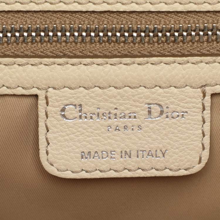 Pre Owned Dior My Dior Frame Beige Diorissimo Canvas Satchel
