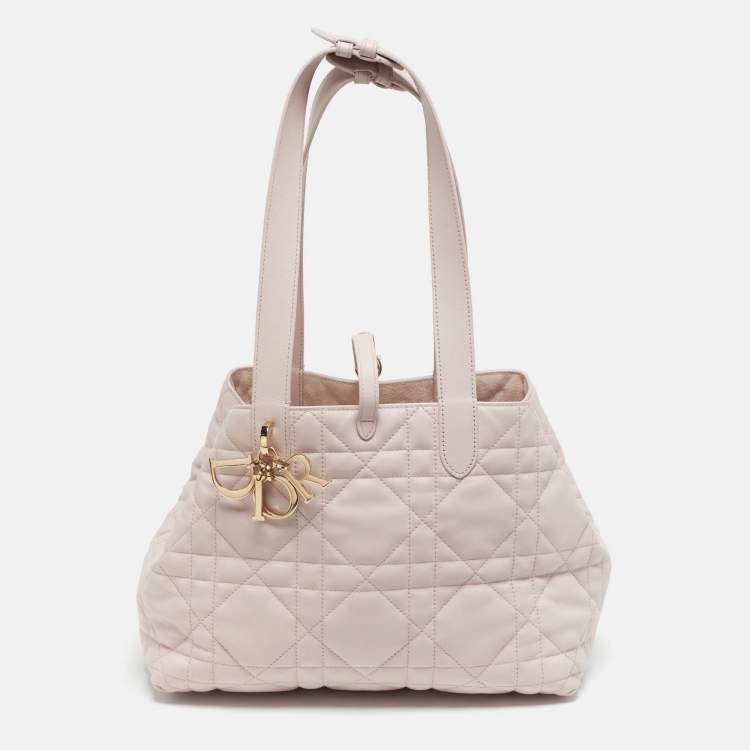 Pre Owned Dior Toujours Medium Cannage Leather Tote