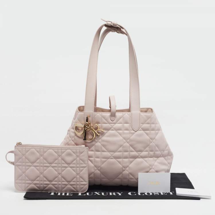 Pre Owned Dior Toujours Medium Cannage Leather Tote