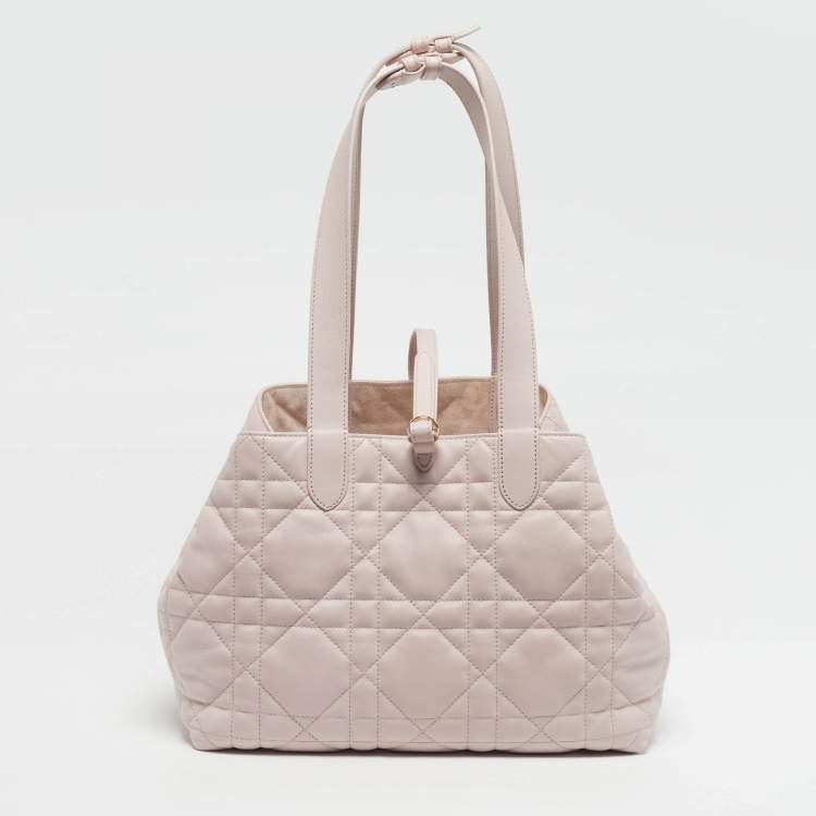 Pre Owned Dior Toujours Medium Cannage Leather Tote