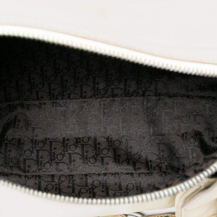 Pre Owned Dior Brown Calfskin Gaucho Double Saddle Shoulder Bag